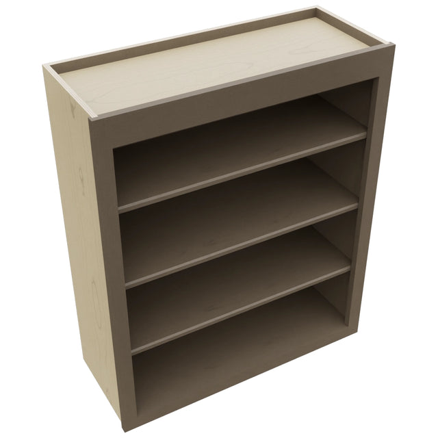 Fabuwood Galaxy Mocha WOS3036 Wall Open Shelf, Top View