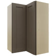 Fabuwood Galaxy Mocha WPC2436 Wall Corner Pie Cabinet, Front View