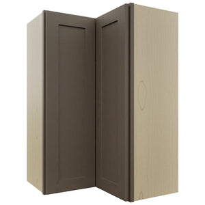 Fabuwood Galaxy Mocha WPC2436 Wall Corner Pie Cabinet, Front View