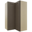 Fabuwood Galaxy Mocha WPC2439 Wall Corner Pie Cabinet, Front View