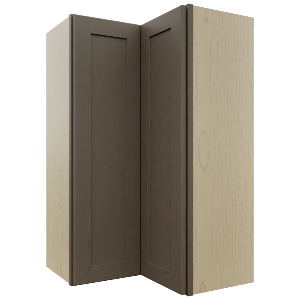 Fabuwood Galaxy Mocha WPC2439 Wall Corner Pie Cabinet, Front View