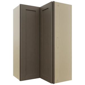 Fabuwood Galaxy Mocha WPC2439 Wall Corner Pie Cabinet, Front View