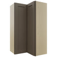 Fabuwood Galaxy Mocha WPC2442 Wall Corner Pie Cabinet, Front View