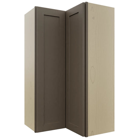 Fabuwood Galaxy Mocha WPC2442 Wall Corner Pie Cabinet, Front View