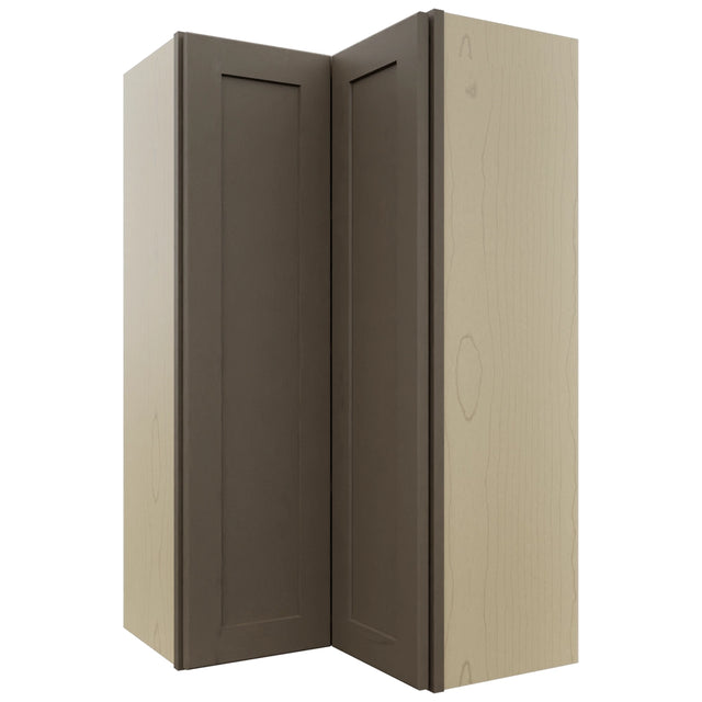 Fabuwood Galaxy Mocha WPC2442 Wall Corner Pie Cabinet, Front View