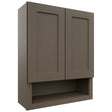 Fabuwood Galaxy Mocha WVS2430 Vanity Wall Storage, Front View