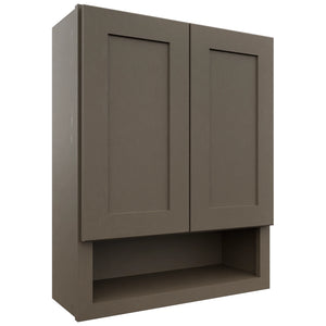 Fabuwood Galaxy Mocha WVS2430 Vanity Wall Storage, Front View