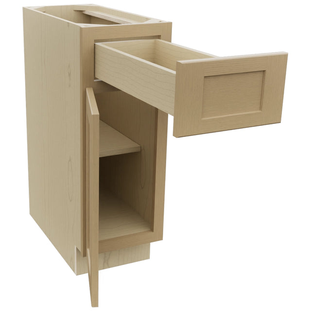 Fabuwood Galaxy Natural Oak B12 Base Standard Cabinet, Open View