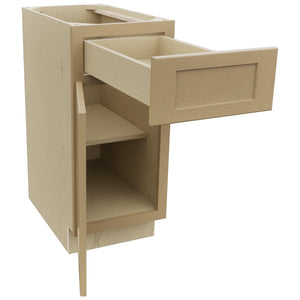 Fabuwood Galaxy Natural Oak B15 Base Standard Cabinet, Open View