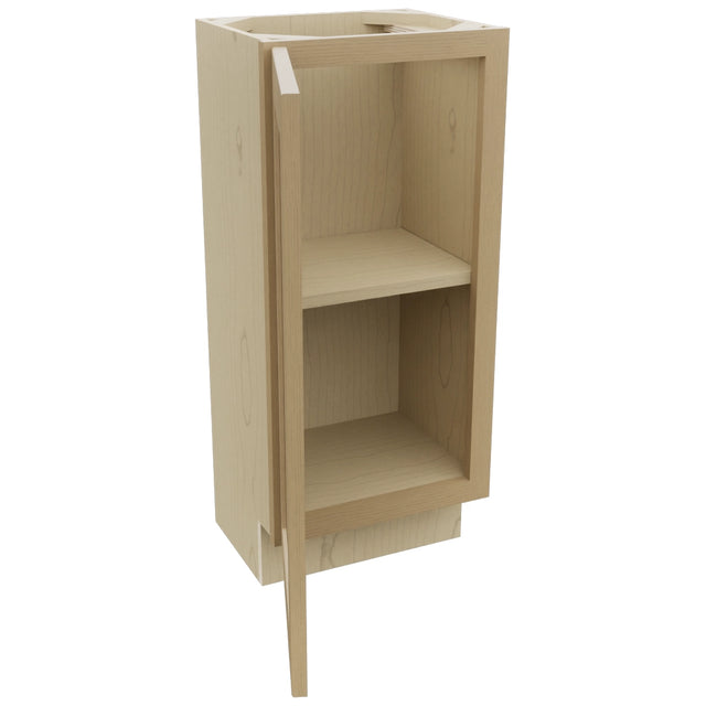 Fabuwood Galaxy Natural Oak B15FD-12D Base Full Door Cabinet, Open View