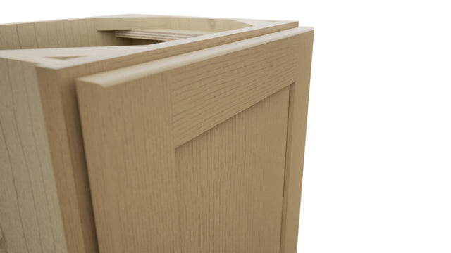 Fabuwood Galaxy Natural Oak B15FD-12D Base Full Door Cabinet, Detail View