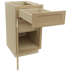 Fabuwood Galaxy Natural Oak B18 Base Standard Cabinet, Open View