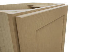 Fabuwood Galaxy Natural Oak B18FD-12D Base Full Door Cabinet, Detail View