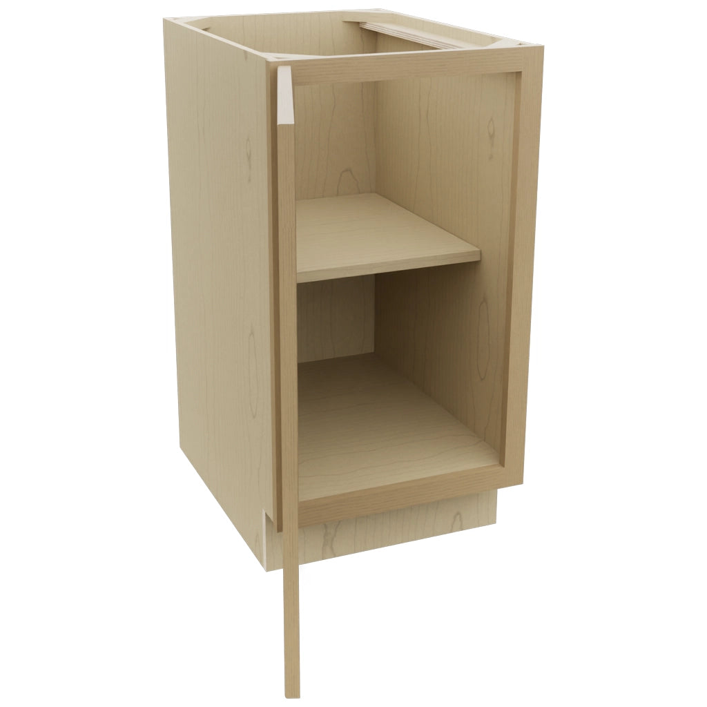 Fabuwood Galaxy Natural Oak B18FD Base Full Door Cabinet, Open View