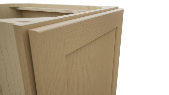 Fabuwood Galaxy Natural Oak B18FD Base Full Door Cabinet, Detail View