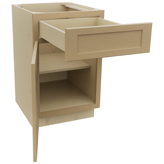Fabuwood Galaxy Natural Oak B21 Base Standard Cabinet, Open View