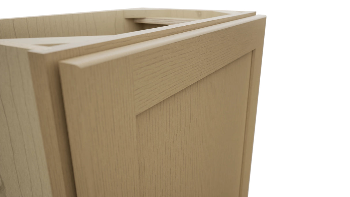 Fabuwood Galaxy Natural Oak B21FD-12D Base Full Door Cabinet, Detail View