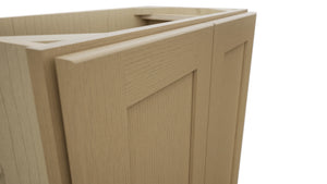 Fabuwood Galaxy Natural Oak B24FD-12D Base Full Door Cabinet, Detail View