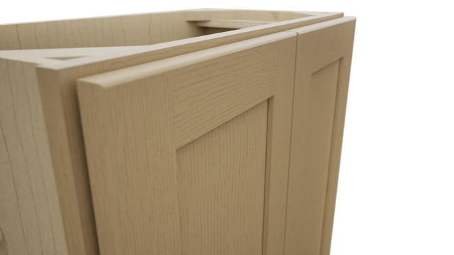 Fabuwood Galaxy Natural Oak B24FD-12D Base Full Door Cabinet, Detail View