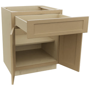 Fabuwood Galaxy Natural Oak B27 Base Standard Cabinet, Open View