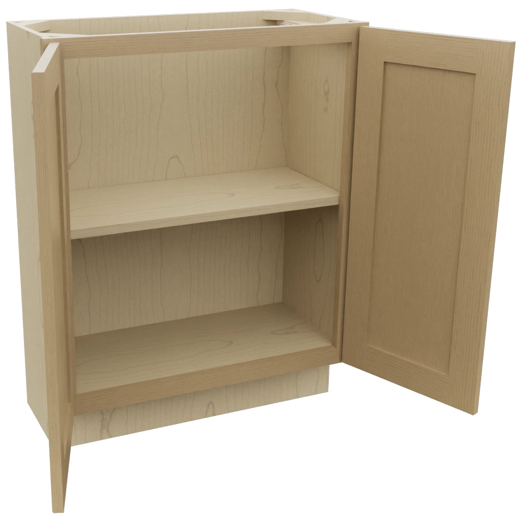 Fabuwood Galaxy Natural Oak B27FD-12D Base Full Door Cabinet, Open View