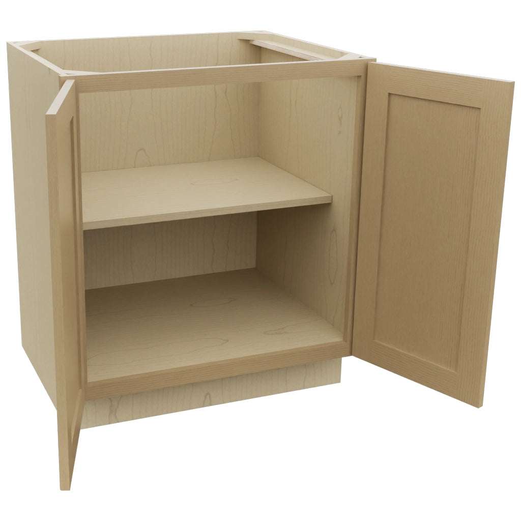 Fabuwood Galaxy Natural Oak B30FD Base Full Door Cabinet, Open View