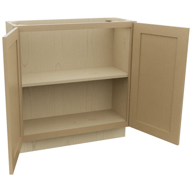 Fabuwood Galaxy Natural Oak B33FD-12D Base Full Door Cabinet, Open View