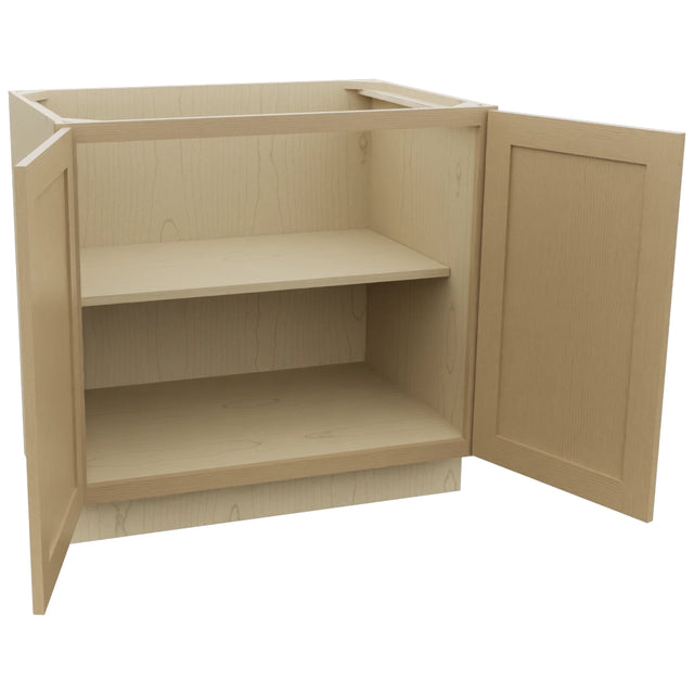Fabuwood Galaxy Natural Oak B36FD Base Full Door Cabinet, Open View