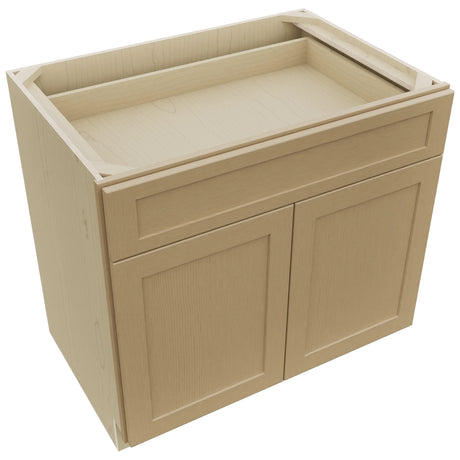 Fabuwood Galaxy Natural Oak B36SDF Base Standard Cabinet, Top View