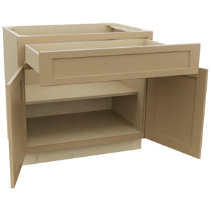 Fabuwood Galaxy Natural Oak B36SDF Base Standard Cabinet, Open View