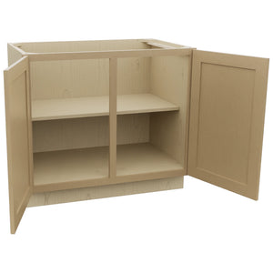 Fabuwood Galaxy Natural Oak B39FD Base Full Door Cabinet, Open View