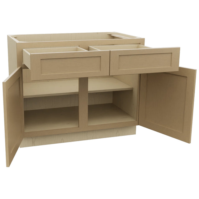 Fabuwood Galaxy Natural Oak B42 Base Standard Cabinet, Open View
