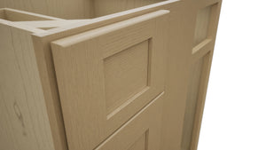 Fabuwood Galaxy Natural Oak BLB36/39 Base Corner Blind Cabinet, Detail View