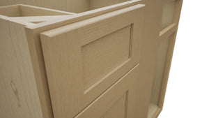 Fabuwood Galaxy Natural Oak BLB39/42 Base Corner Blind Cabinet, Detail View