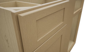 Fabuwood Galaxy Natural Oak BLB42/45 Base Corner Blind Cabinet, Detail View