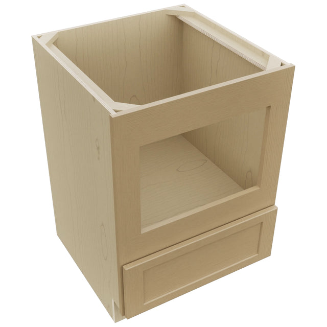 Fabuwood Galaxy Natural Oak BMC24 Base Microwave Cabinet, Top View