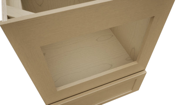 Fabuwood Galaxy Natural Oak BMC24 Base Microwave Cabinet, Detail View