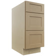 Fabuwood Galaxy Natural Oak DB15 Base 3 Drawers Cabinet, Front View