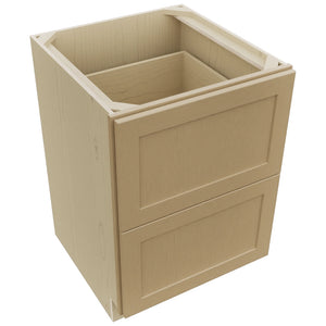 Fabuwood Galaxy Natural Oak DB24-2 Base 2 Drawers Cabinet, Top View