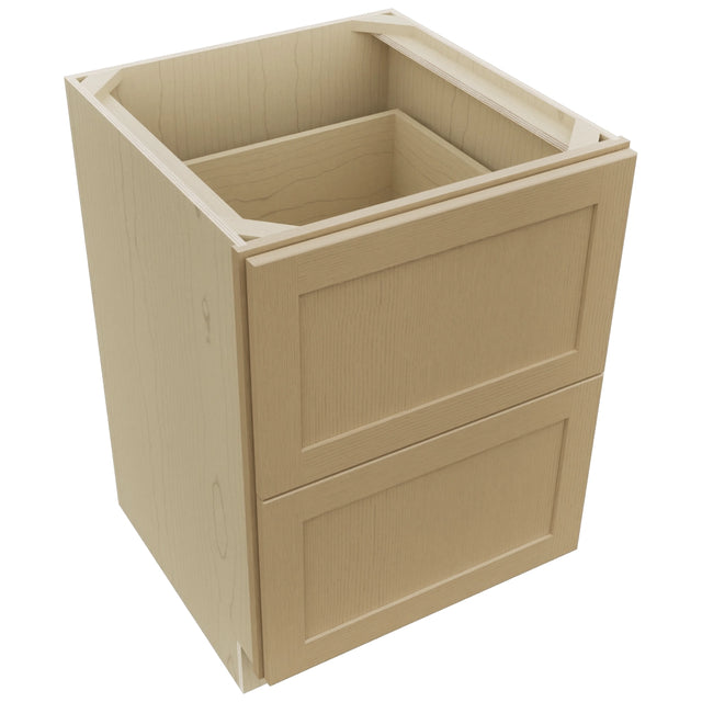 Fabuwood Galaxy Natural Oak DB24-2 Base 2 Drawers Cabinet, Top View