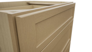 Fabuwood Galaxy Natural Oak DB30 Base 3 Drawers Cabinet, Detail View