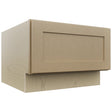 Fabuwood Galaxy Natural Oak DBS24 Base Bench Seat Cabinet, Front View