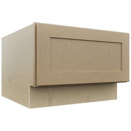 Fabuwood Galaxy Natural Oak DBS24 Base Bench Seat Cabinet, Front View
