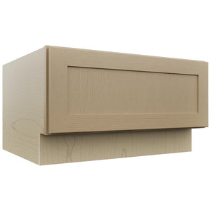 Fabuwood Galaxy Natural Oak DBS30 Base Bench Seat Cabinet, Front View