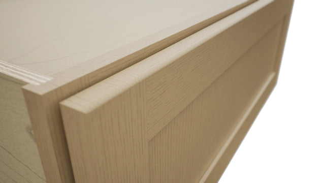 Fabuwood Galaxy Natural Oak DBS30 Base Bench Seat Cabinet, Detail View