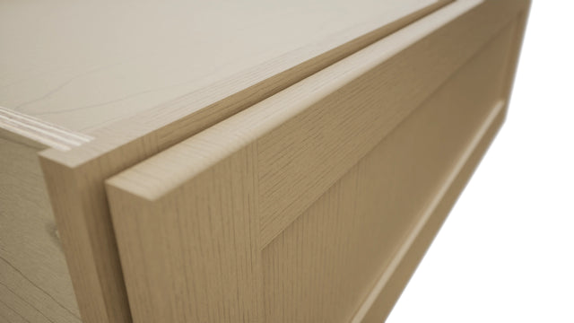 Fabuwood Galaxy Natural Oak DBS36 Base Bench Seat Cabinet, Detail View
