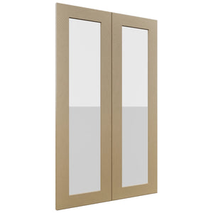 Fabuwood Galaxy Natural Oak DS GDW2439 Wall Glass Door, Front View