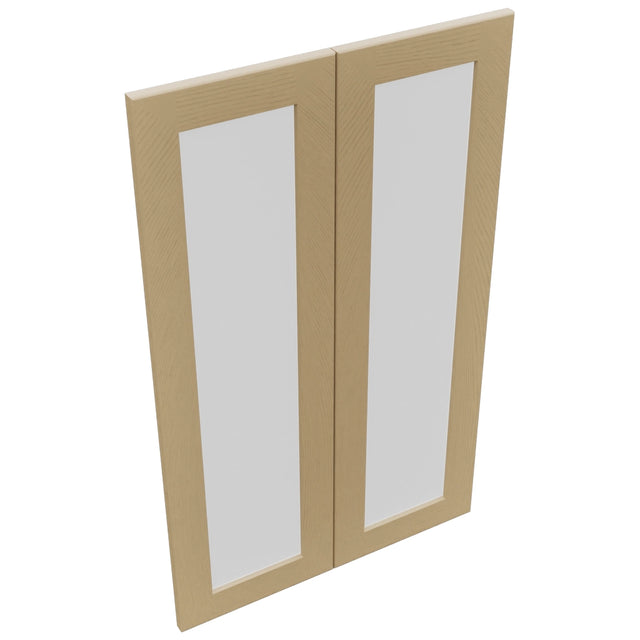Fabuwood Galaxy Natural Oak DS GDW2439 Wall Glass Door, Top View