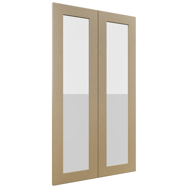 Fabuwood Galaxy Natural Oak DS GDW2442 Wall Glass Door, Front View