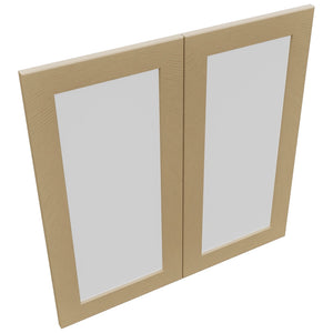 Fabuwood Galaxy Natural Oak DS GDW3030 Wall Glass Door, Top View